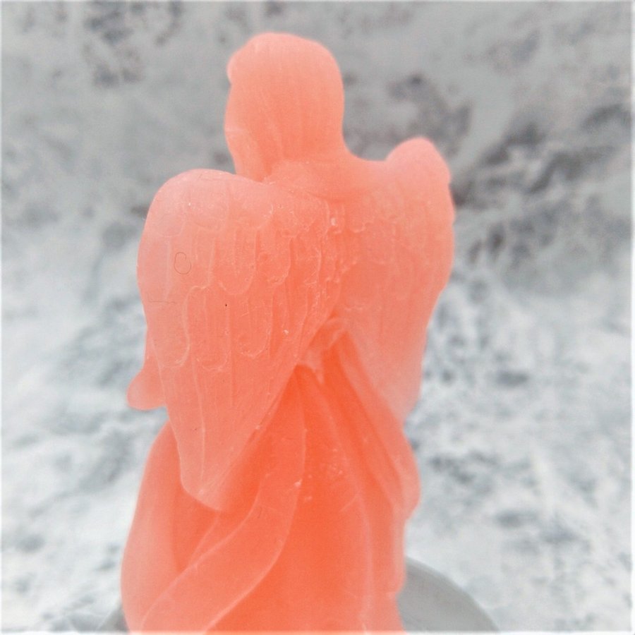 癒しとぬくもりの聖像シリーズ　天使が運ぶハートの立像　コンクパールピンクカラーso023PK-ABZ