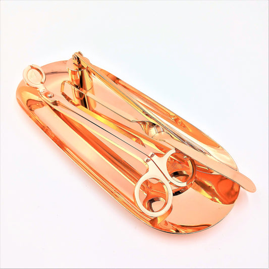 消火装置4点セット　フレイム　エクストリンガー（Flame　Extinguisher ）4pcs/set Candle Snuffer Trimmer Hook Tray Dipper Candle scissors