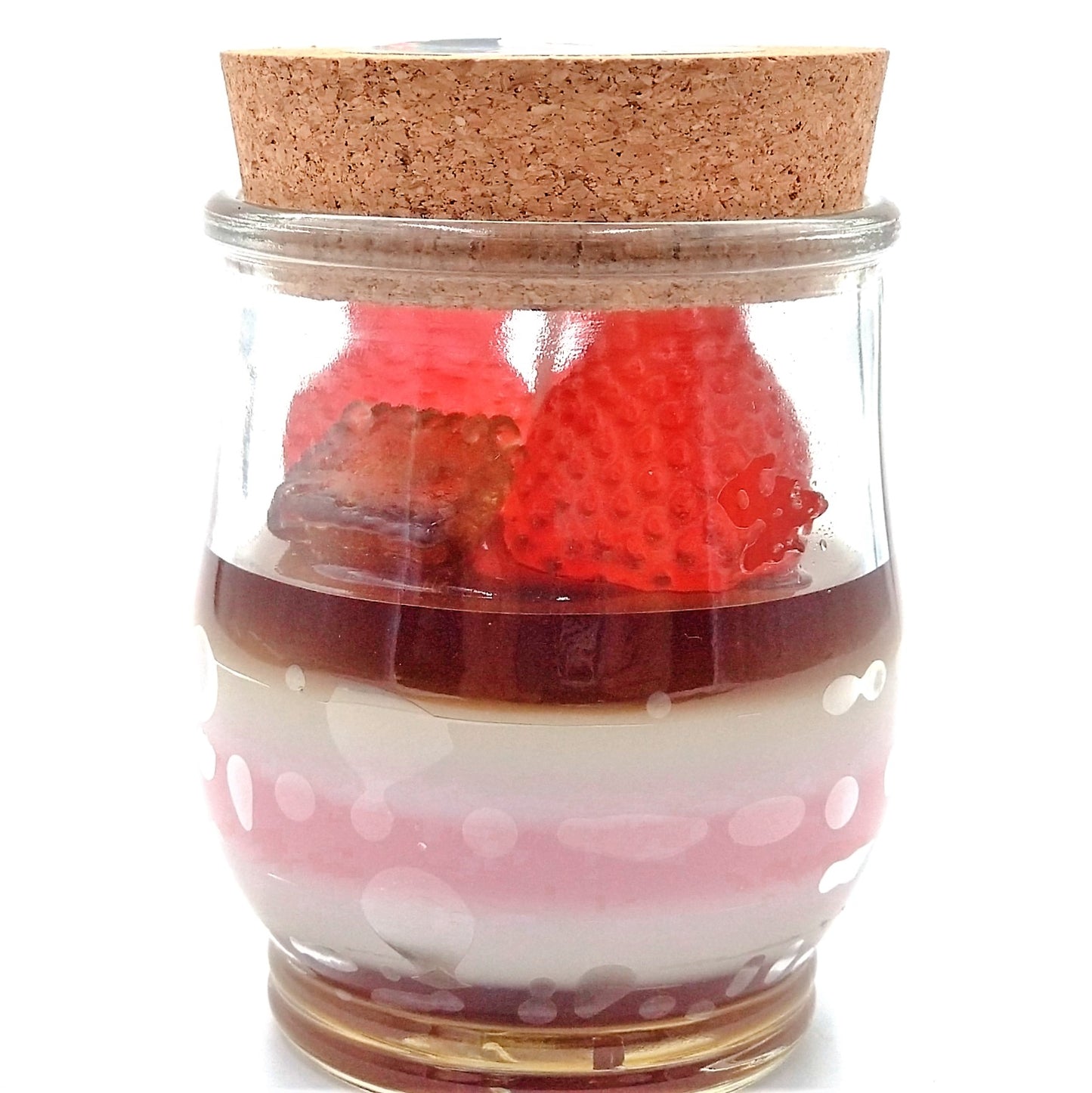 Pururun Strawberry Pudding Candle Caramel Brown Juicy Jelly Aroma Candle Series