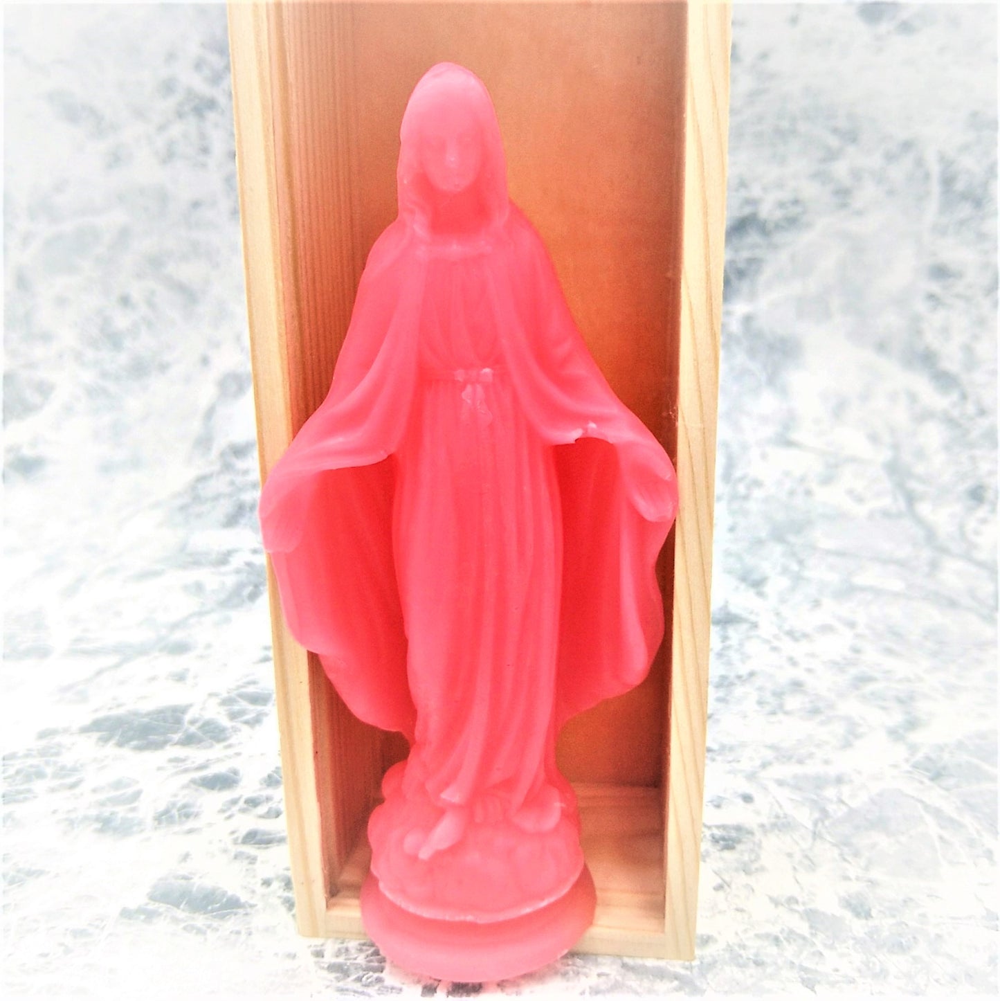 癒しとぬくもりの聖像シリーズ　聖母温もりの立像ピンクオパール モン サンクチュエール  so023PO-ABH