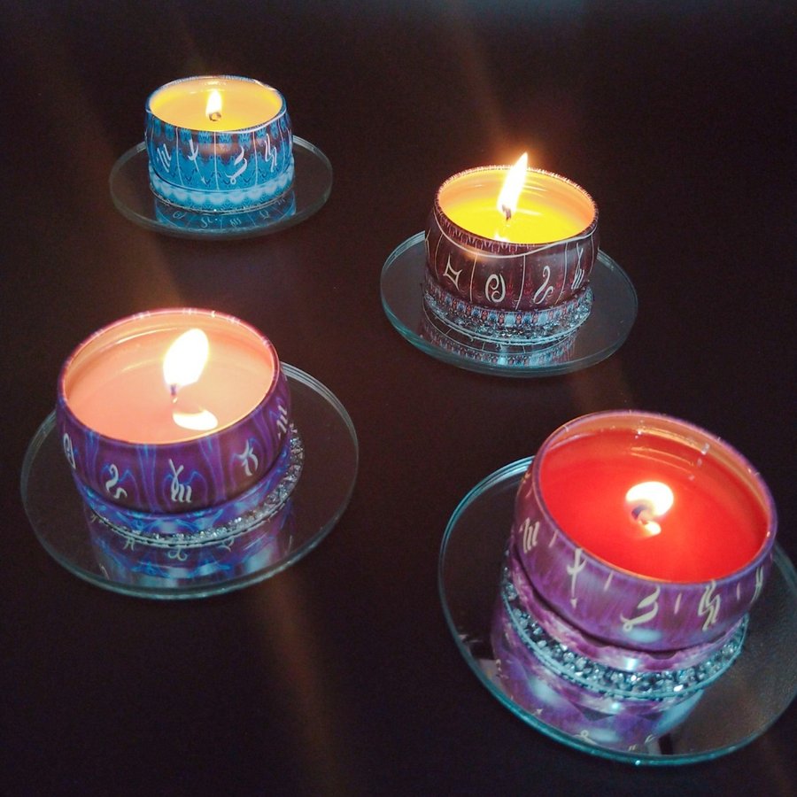 Set of 4 aroma candles Mon Sanctuaire Constellation can