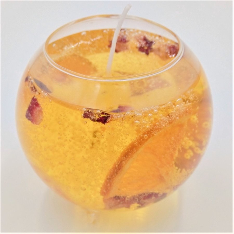 Juicy jelly candle series orange ice tea jelly