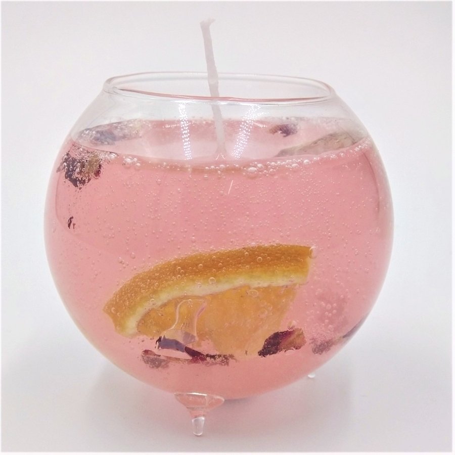 ジューシーゼリーアロマキャンドルシリーズ　ピンクグレープフルーツ ジュレ　Juicy jelly aroma candle series pink grapefruit jelly