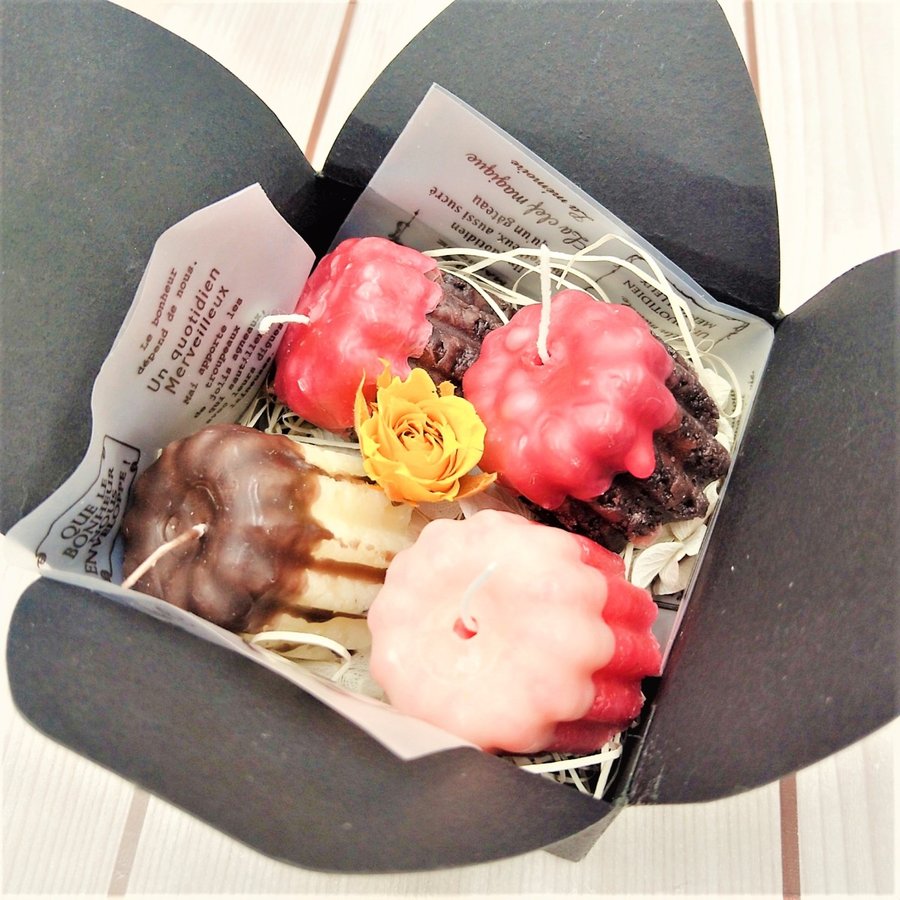 Quatre Canelé ~ Handmade Sweets Candle Series ~ Mon Sanctuaire ~ CD014SET-ABZ