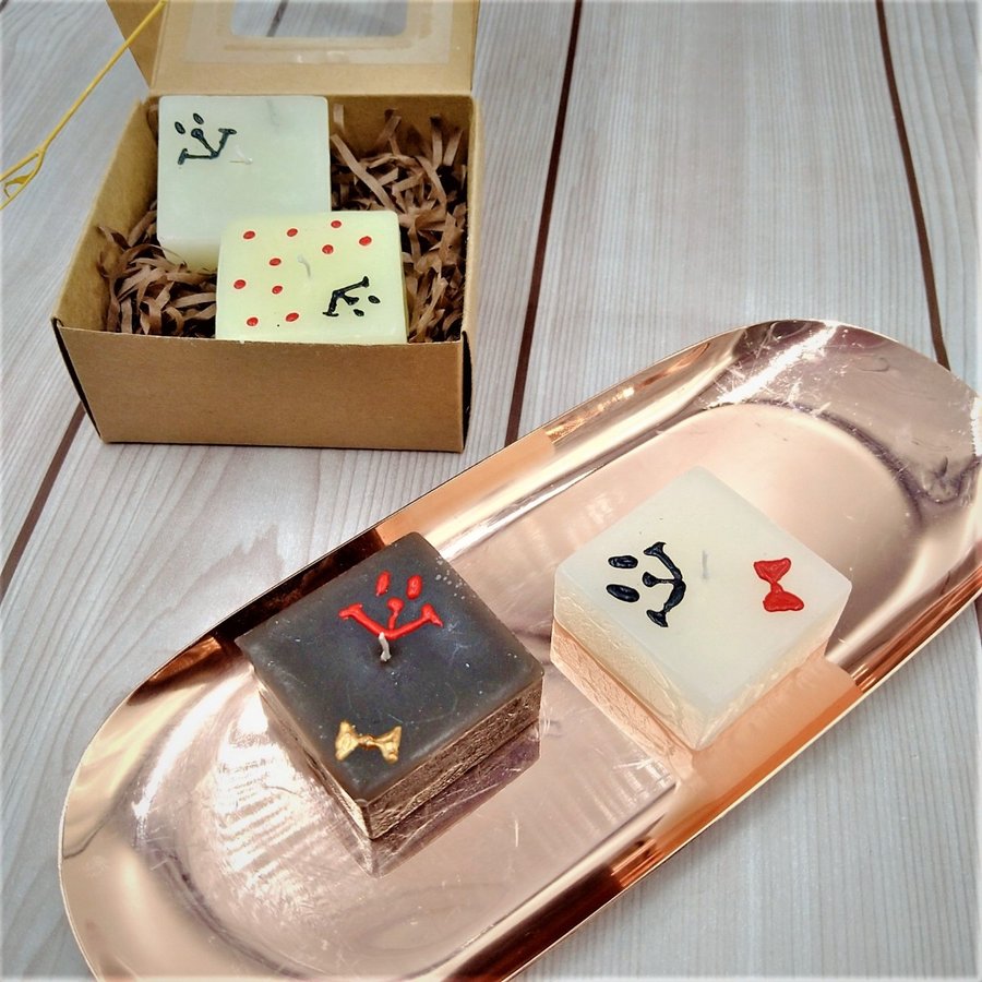Chocolat Carre Pave ~ Handmade Sweets Candle Series ~ Mon Sanctuaire ~ CD015SET-AFG