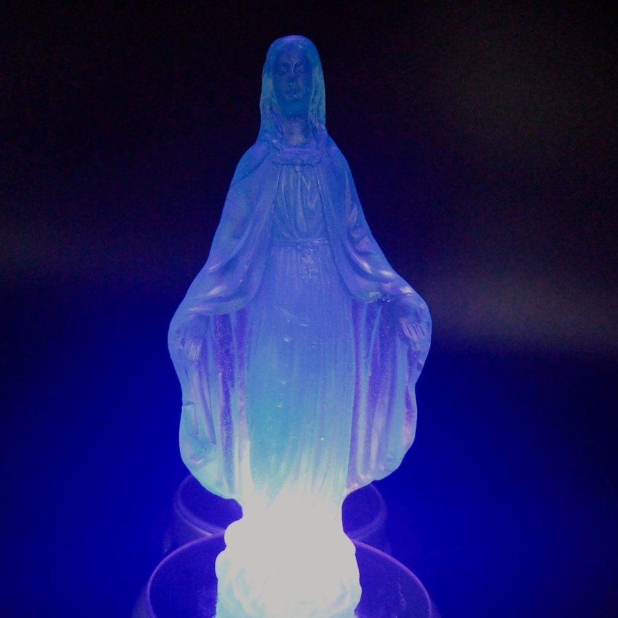 Icon series of healing and warmth The statue of Our Lady Warmth Paraiba Blue so023PB-ABH