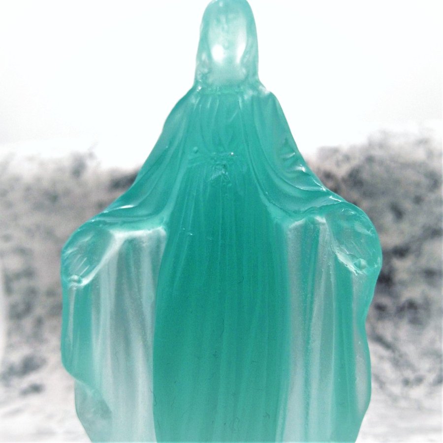 癒しとぬくもりの聖像シリーズ　聖母温もりの立像パライバブルーso023PB-ABH