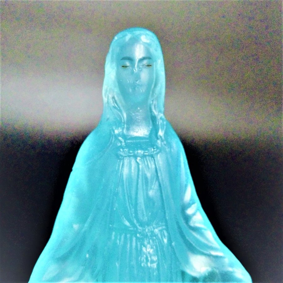 Icon series of healing and warmth The statue of Our Lady Warmth Paraiba Blue so023PB-ABH