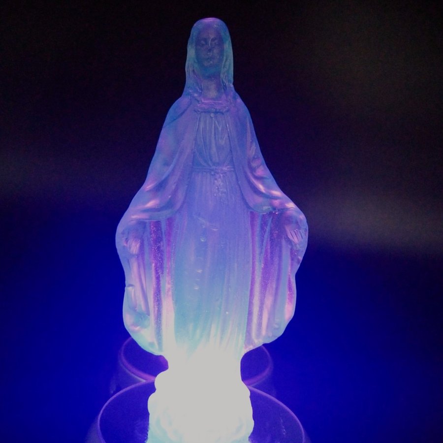 癒しとぬくもりの聖像シリーズ　聖母温もりの立像パライバブルーso023PB-ABH